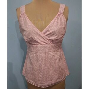 Gap Womens Sz S Babydoll Tank Top Vintage Y2K Pink Coquette Fairy Spring Summer